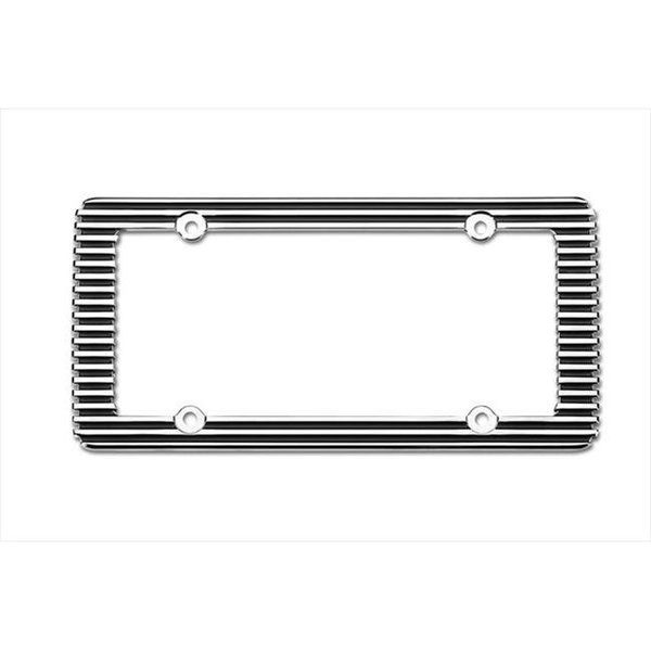 Cruiser Accessories Cruiser Accessories 58350 Billet License Plate Frame; Chrome With Black 58350